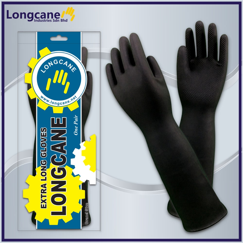 Longcane 45cm Extra Long Rubber Glove - Longcane Industries